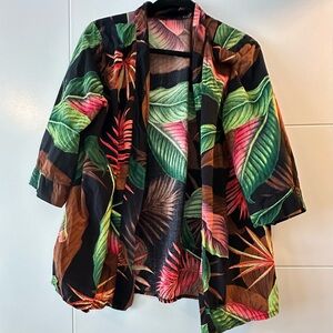 Tropical Print Women's Blazer